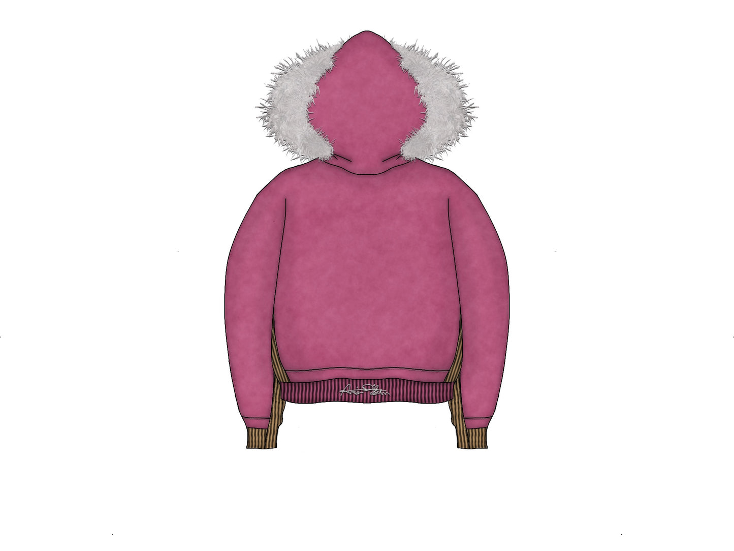 Petals After Frost Fur Zip Jacket