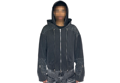 "Charcoal" Triple Zip-Up
